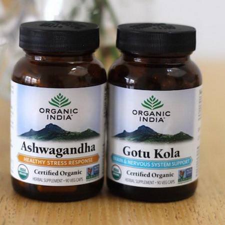 Organic India Ashwagandha, Adaptogens, Homeopati, Örter