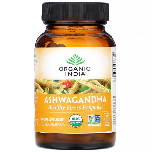Organic India, Ashwagandha, 90 Vegetarian Caps Review