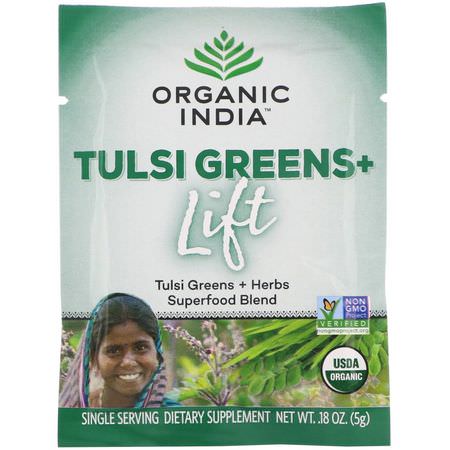 Organic India Greens Blends Herbal Formulas - Örter, Homeopati, Örter, Gröna