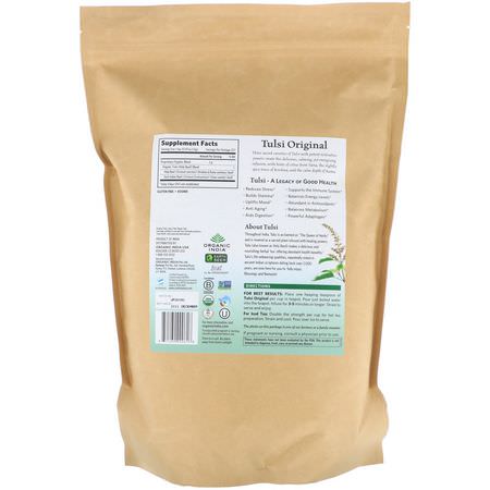 Örtte, Tulsi Tea: Organic India, Tulsi Loose Leaf Tea, Original, Caffeine-Free, 16 oz (454 g)
