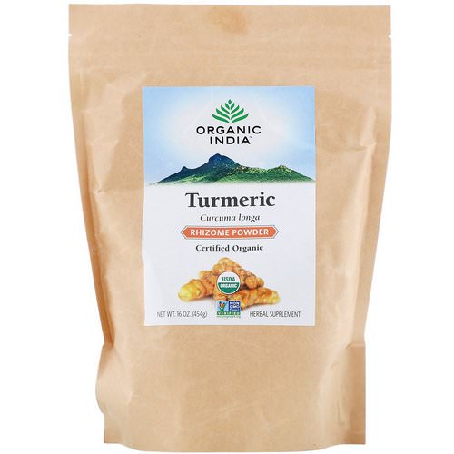 Organic India, Turmeric Rhizome Powder, 16 oz (454 g) Review