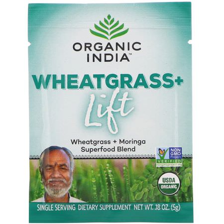 Organic India Wheat Grass - Vetegräs, Superfoods, Greener, Kosttillskott