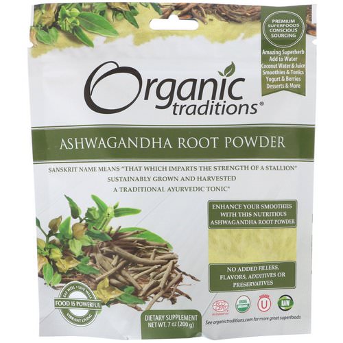 Organic Traditions, Ashwagandha Root Powder, 7 oz (200 g) Review