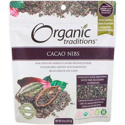 Organic Traditions, Cacao Nibs, 8 oz (227 g) Review