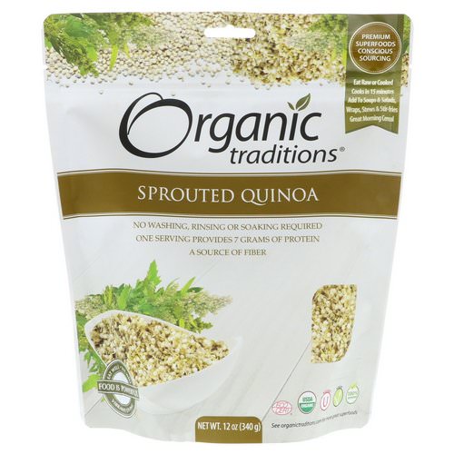 Organic Traditions, Sprouted Quinoa, 12 oz (340 g) Review