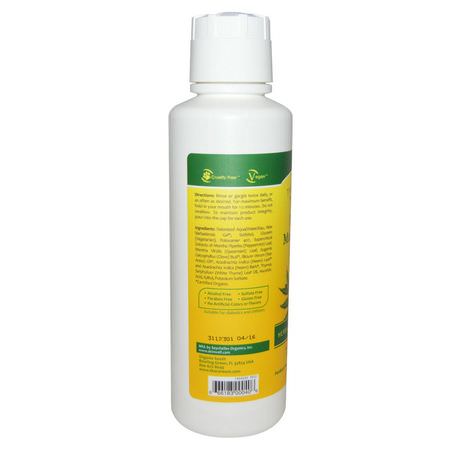 Spray, Skölj, Munvatten, Munvård: Organix South, TheraNeem Naturals, Herbal Mint Therape, Neem Mouthwash, 16 fl oz (480 ml)