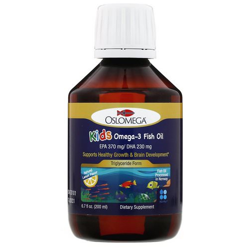 Oslomega, Norwegian Kids Omega-3 Fish Oil, Natural Lemon Flavor, 6.7 fl oz (200 ml) Review