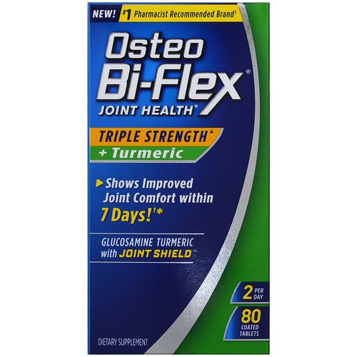 Osteo Bi-Flex, Joint Health, Triple Strength + Turmeric, 80 Coated Tablets Review
