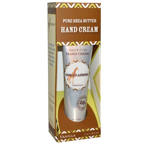 Out of Africa, Pure Shea Butter, Hand Cream, Vanilla, 1 oz (29.6 ml) Review
