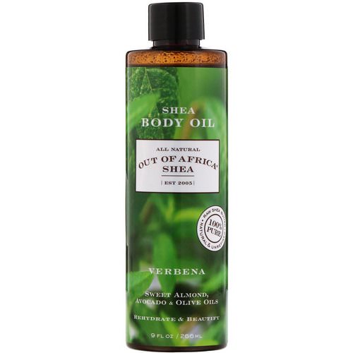 Out of Africa, Shea Body Oil, Verbena, 9 fl oz (266 ml) Review