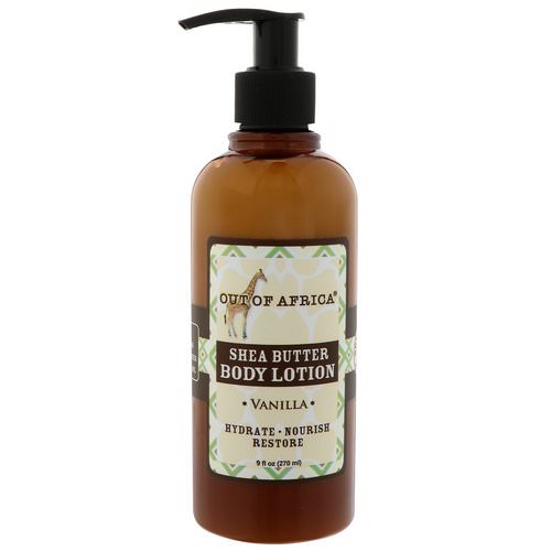 Out of Africa, Shea Butter Body Lotion, Vanilla, 9 fl oz (270 ml) Review