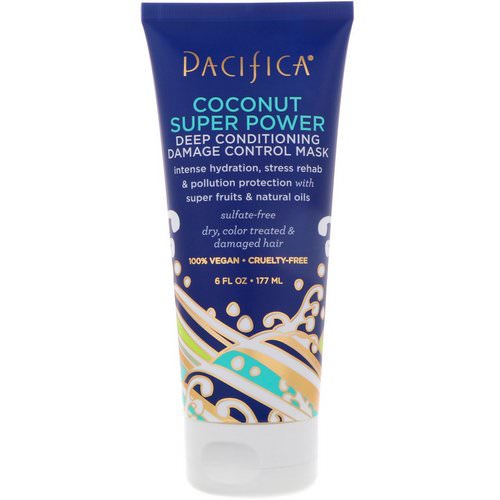 Pacifica, Coconut Super Power, Deep Conditioning Damage Control Mask, 6 fl oz (177 ml) Review