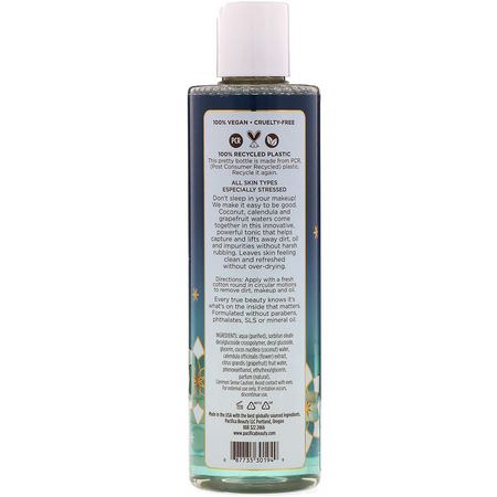 Toners, Scrub, Tone, Cleanse: Pacifica, Coconut Water, Micellar Cleansing Tonic, 8 fl oz (236 ml)