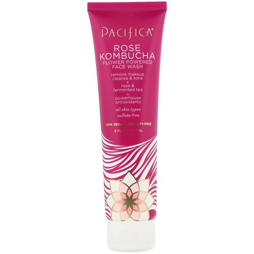 Pacifica, Rose Kombucha, Flower Powered Face Wash, 5 fl oz (147 ml) Review