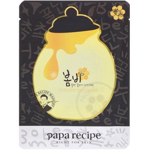 Papa Recipe, Bombee Black Honey Mask Pack, 10 Masks, 25 g Each Review