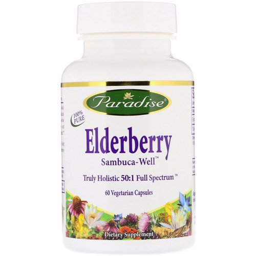 Paradise Herbs, Elderberry, 60 Vegetarian Capsules Review