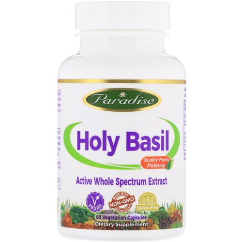 Paradise Herbs, Holy Basil, 60 Vegetarian Capsules Review