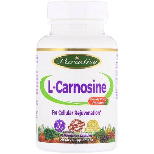 Paradise Herbs, L-Carnosine, 60 Vegetarian Capsules Review