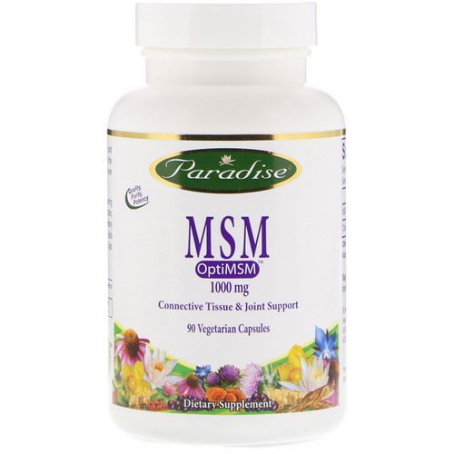 Paradise Herbs, MSM, OptiMSM, 1,000 mg, 90 Vegetarian Capsules Review