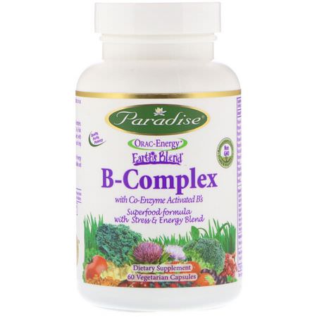 Paradise Herbs Vitamin B Complex - Vitamin B-Komplex, Vitamin B, Vitaminer, Kosttillskott