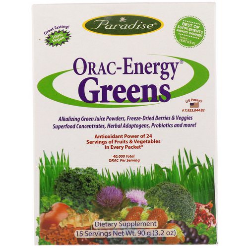 Paradise Herbs, ORAC-Energy Greens, 15 Packets, 6 g Each Review
