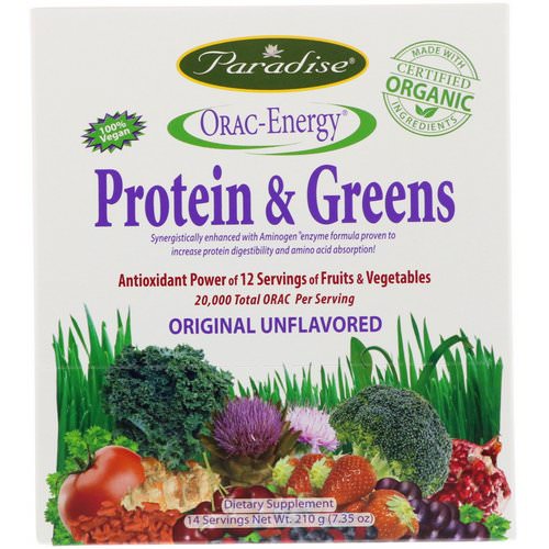 Paradise Herbs, ORAC-Energy, Protein & Greens, 14 Packets, 0.53 oz (15 g) Review