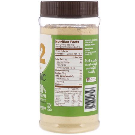 Jordnötssmör, Konserver, Pålägg, Knappar: PB2 Foods, The Original PB2, Organic Powdered Peanut Butter, 6.5 oz (184 g)