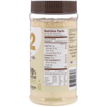 Jordnötssmör, Konserver, Pålägg, Knappar: PB2 Foods, The Original PB2, Powdered Peanut Butter, Madagascar Vanilla, 6.5 oz (184 g)