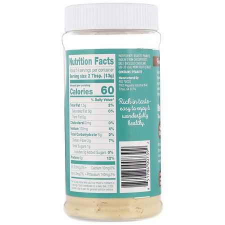 Jordnötssmör, Konserver, Uppslag, Knappar: PB2 Foods, The Original PB2, Pre + Probiotic Peanut Powder, 6.5 oz (184 g)
