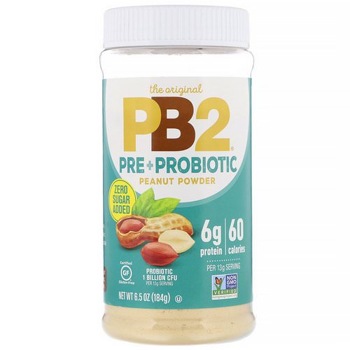 PB2 Foods, The Original PB2, Pre + Probiotic Peanut Powder, 6.5 oz (184 g) Review