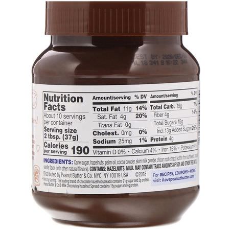 Hazelnut Spread, Conserves, Spreads, Butters: Peanut Butter & Co, Hazelnut Spread, Milk Chocolatey Hazelnut, 13 oz (369 g)