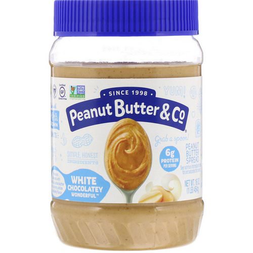 Peanut Butter & Co, White Chocolate Wonderful, Peanut Butter Blended with Sweet White Chocolate, 16 oz (454 g) Review