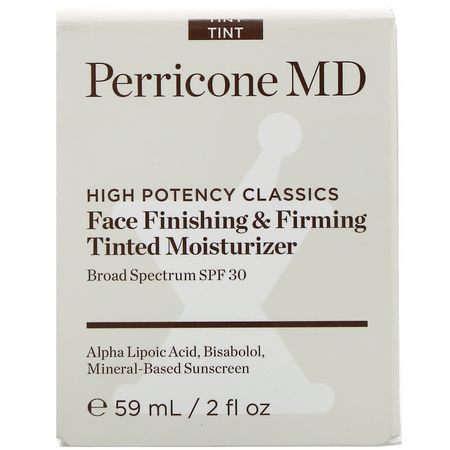 Face Moisturizer, Hudvård: Perricone MD, High Potency Classics, Face Finishing & Firming Tinted Moisturizer, SPF 30, 2 fl oz (59 ml)