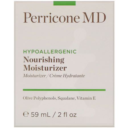 Face Moisturizer, Hudvård: Perricone MD, Hypoallergenic, Nourishing Moisturizer, 2 fl oz (59 ml)