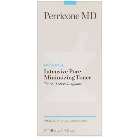 Toner, Hudvård: Perricone MD, No: Rinse, Intensive Pore Minimizing Toner, 4 fl oz (118 ml)