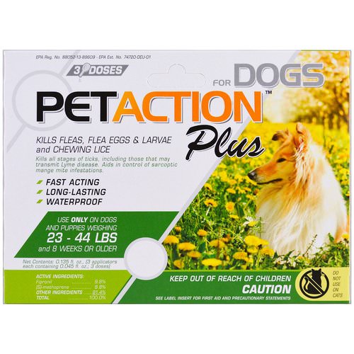 PetAction Plus, For Medium Dogs, 3 Doses- 0.045 fl oz Review