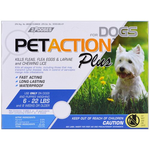 PetAction Plus, For Small Dogs, 3 Doses - 0.023 fl oz Review