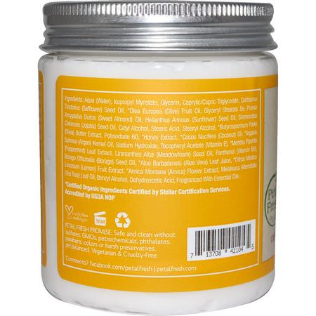 Kroppssmör, Bad: Petal Fresh, Pure, Body Butter, Restoring, Honey & Coconut Oil, 8 oz (237 ml)