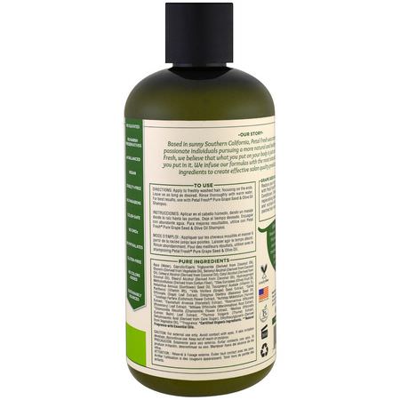 Balsam, Hårvård, Bad: Petal Fresh, Pure, Moisturizing Conditioner, Grape Seed & Olive Oil, 16 fl oz (475 ml)