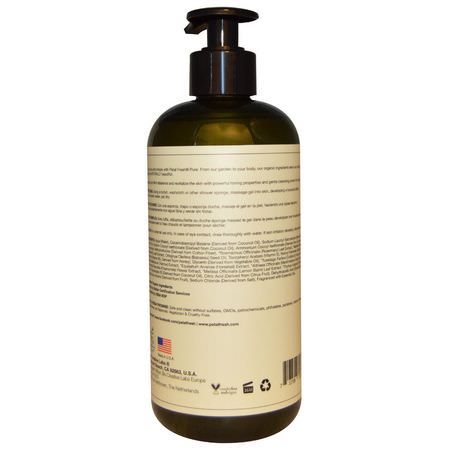 Duschgel, Kroppstvätt, Dusch, Bad: Petal Fresh, Pure, Revitalizing Bath & Shower Gel, Rosemary & Mint, 16 fl oz (475 ml)