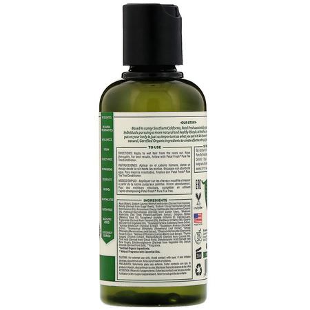Hårbottenvård, Hår, Schampo, Hårvård: Petal Fresh, Pure, Scalp Treatment Shampoo, Tea Tree, 3 fl oz (90 ml)