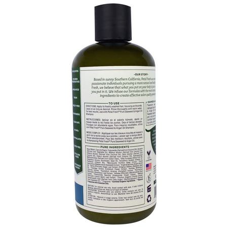Balsam, Hårvård, Bad: Petal Fresh, Pure, Strengthening Conditioner, Seaweed & Argan Oil, 16 fl oz (475 ml)