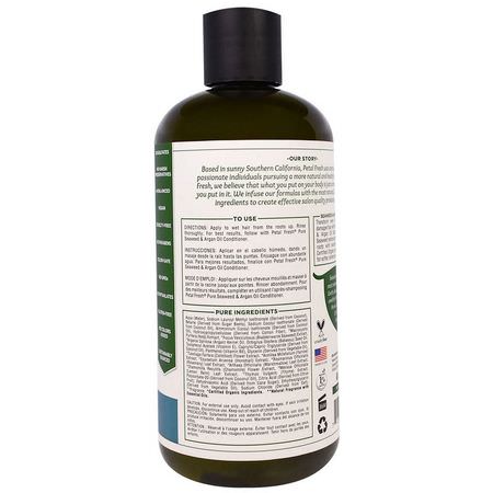 Schampo, Hårvård, Bad: Petal Fresh, Pure, Strengthening Shampoo, Seaweed & Argan Oil, 16 fl oz (475 ml)