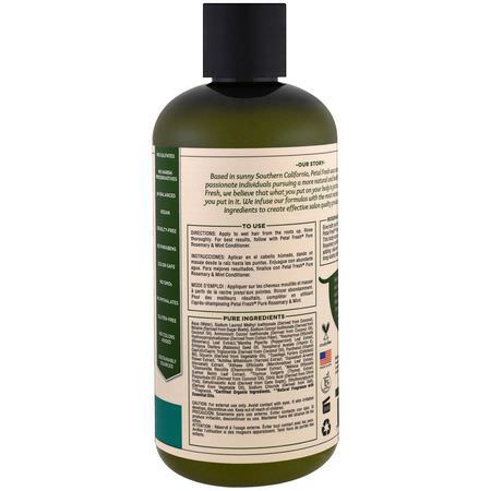 Schampo, Hårvård, Bad: Petal Fresh, Pure, Volumizing Shampoo, Rosemary & Mint, 16 fl oz (475 ml)
