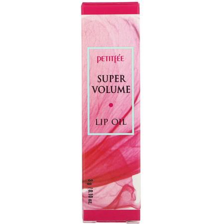 K-Beauty Lip Care, K-Beauty: Petitfee, Super Volume Lip Oil, 0.10 oz (3 g)
