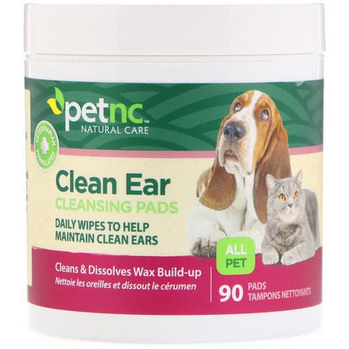 petnc NATURAL CARE, Clean Ear Cleansing Pads, For Cats and Dogs, 90 Pads Review