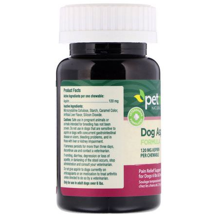 Husdjurshälsa, Husdjur Örter, Husdjurstillskott, Husdjur: petnc NATURAL CARE, Dog Aspirin Formula, All Dog, Liver Flavor, 120mg, 50 Chewables