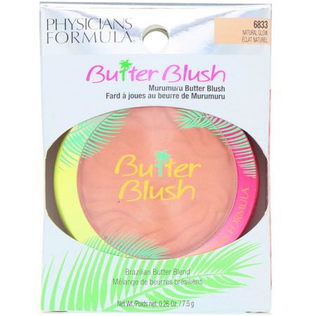 Blush, Cheeks, Makeup, Beauty: Physicians Formula, Butter Blush, Natural Glow, 0.26 oz (7.5 g)