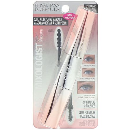 Fransar, Maskara, Ögon, Smink: Physicians Formula, Lash Mixologist, 3-in-1 Mascara, Black, 0.20 oz (5.8 g)