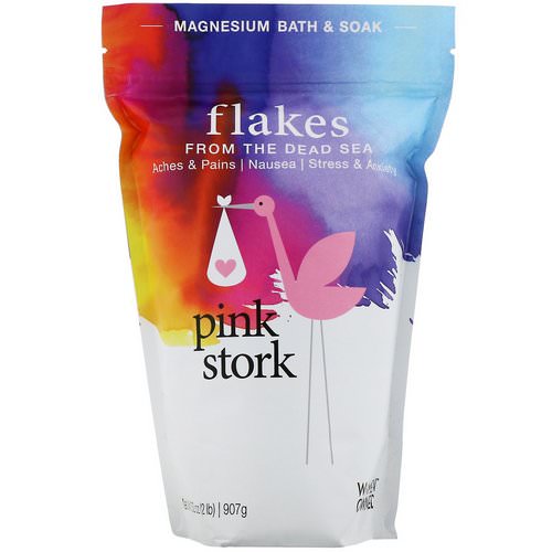 Pink Stork, Flakes from the Dead Sea, Magnesium Bath & Soak, 2 lb (907 g) Review